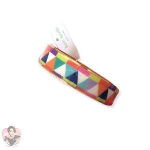 KATE SPADE Gold Tone Multi Paper Bangle
